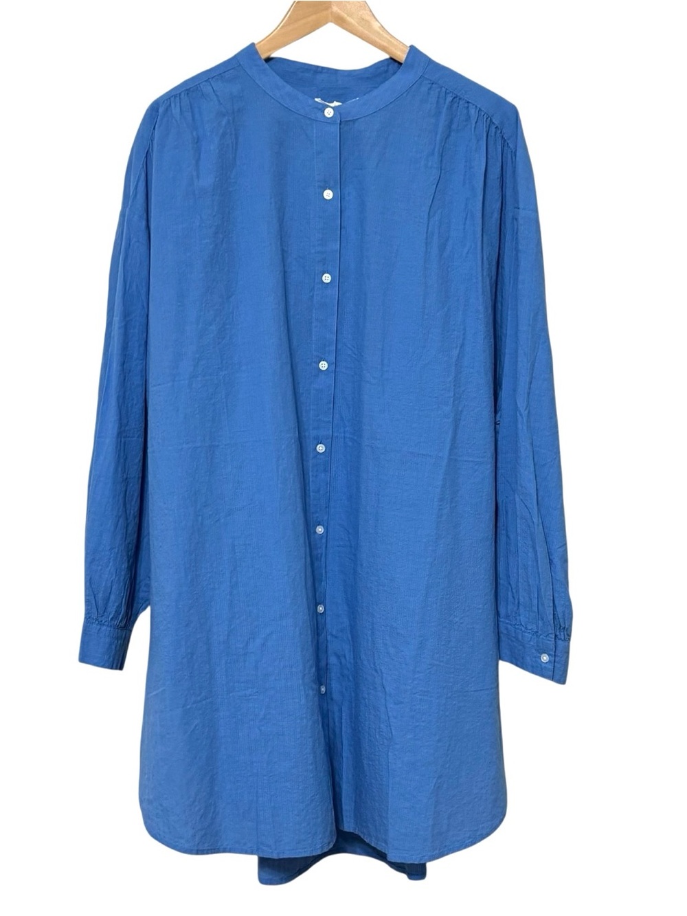 NWT Everlane Gauze Oversized Button Up Shirt Blue Opal Womens Size Large / XL - Picture 4 of 15
